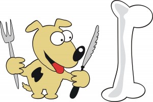 Happy dog cartoon